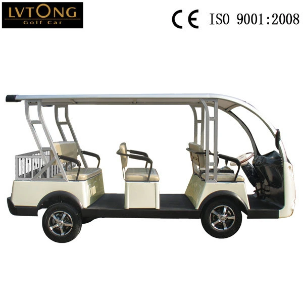 Legal Driving Battery Operated ISO, CE Certificate 4kw 48V Electric Airport Shuttle Sightseeing Bus (Lt-S8)