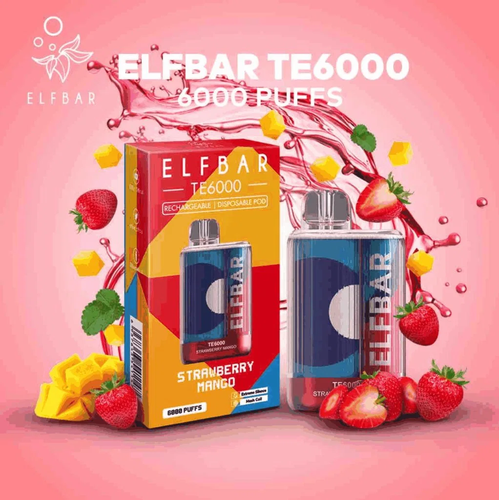 O Tigre e o espelho de 26 ml personalizado destacam os ATVs e a e a e-Vape Elf Te6000 te 6000 Bar Elf Te6000 te 6000 Macaco descartável da barra de sopro