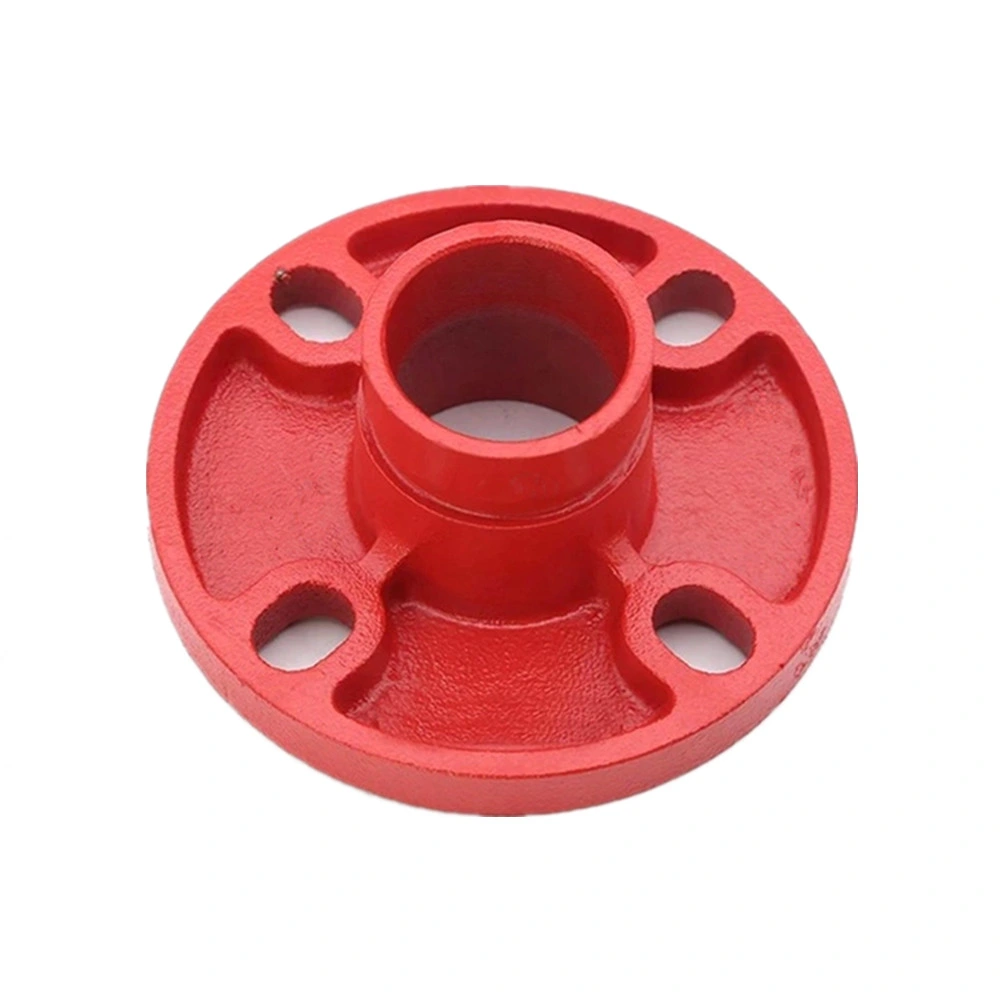 FM UL Ductile Iron Grooved Painted/Epoxy/Galvanized Grooved Adaptor Flange