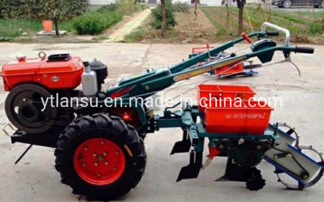 Ferme la prise de force hydraulique de la main de deux roues à marcher derrière les tracteurs avec 2 tonnes de la machine de remorque