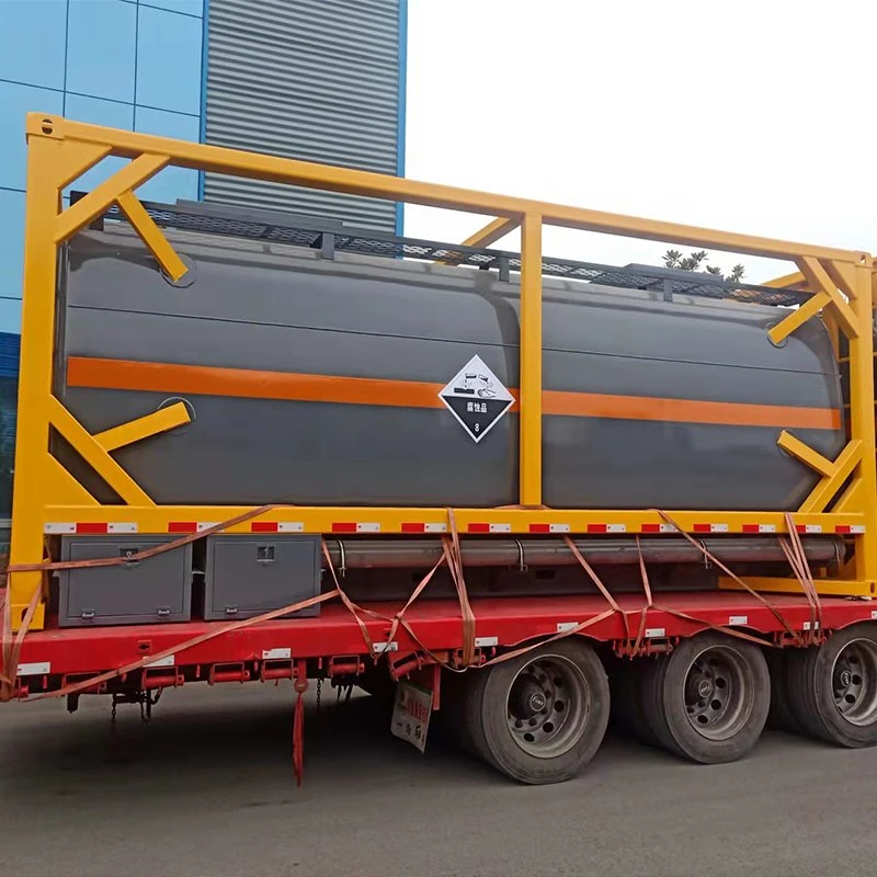 Hot Sale 20FT 40FT Sulfuric Acid Hydrochloric Acid ISO Tank Container for Sale