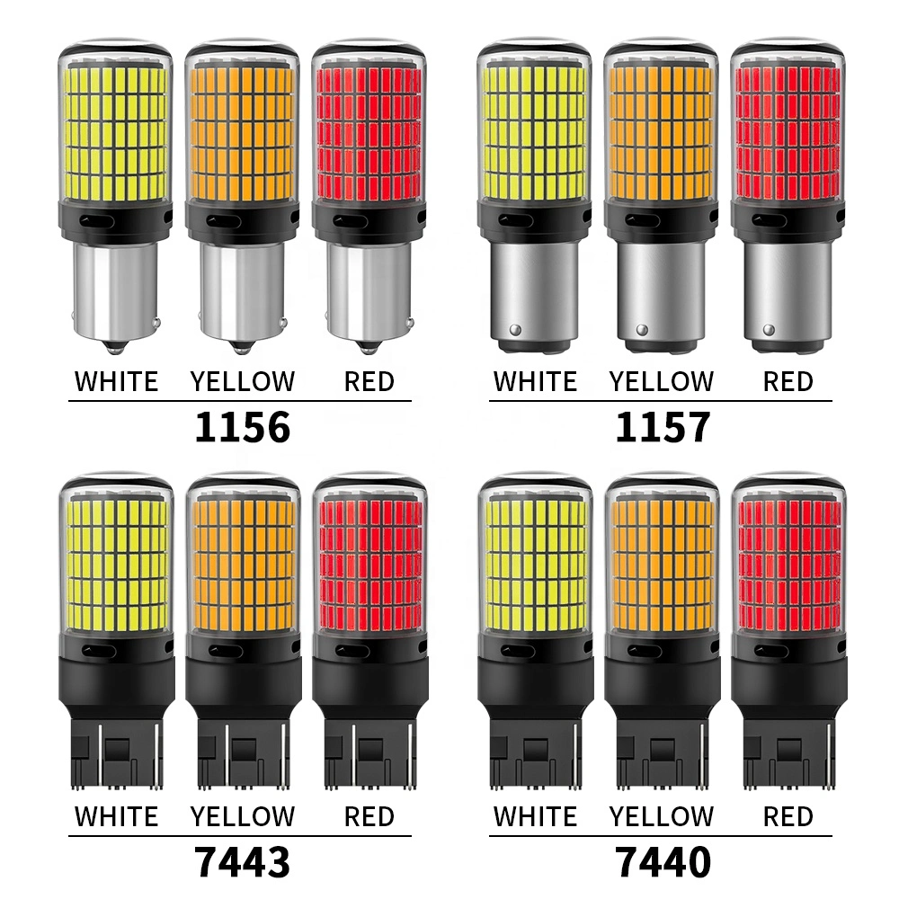 Super Bright LED 7440 7443 W21W W21/5W S25 1156 1157ba15s P21W Bay15D Bau15s Py21W Lamp T20 LED Canbus Bulb Brake/Turn Signal Light