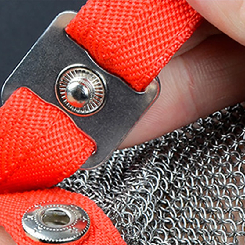 Stainless Steel Wire Ring Net Safety Protection Food Grade Five-Finger 304 Stainless Steel Gloves