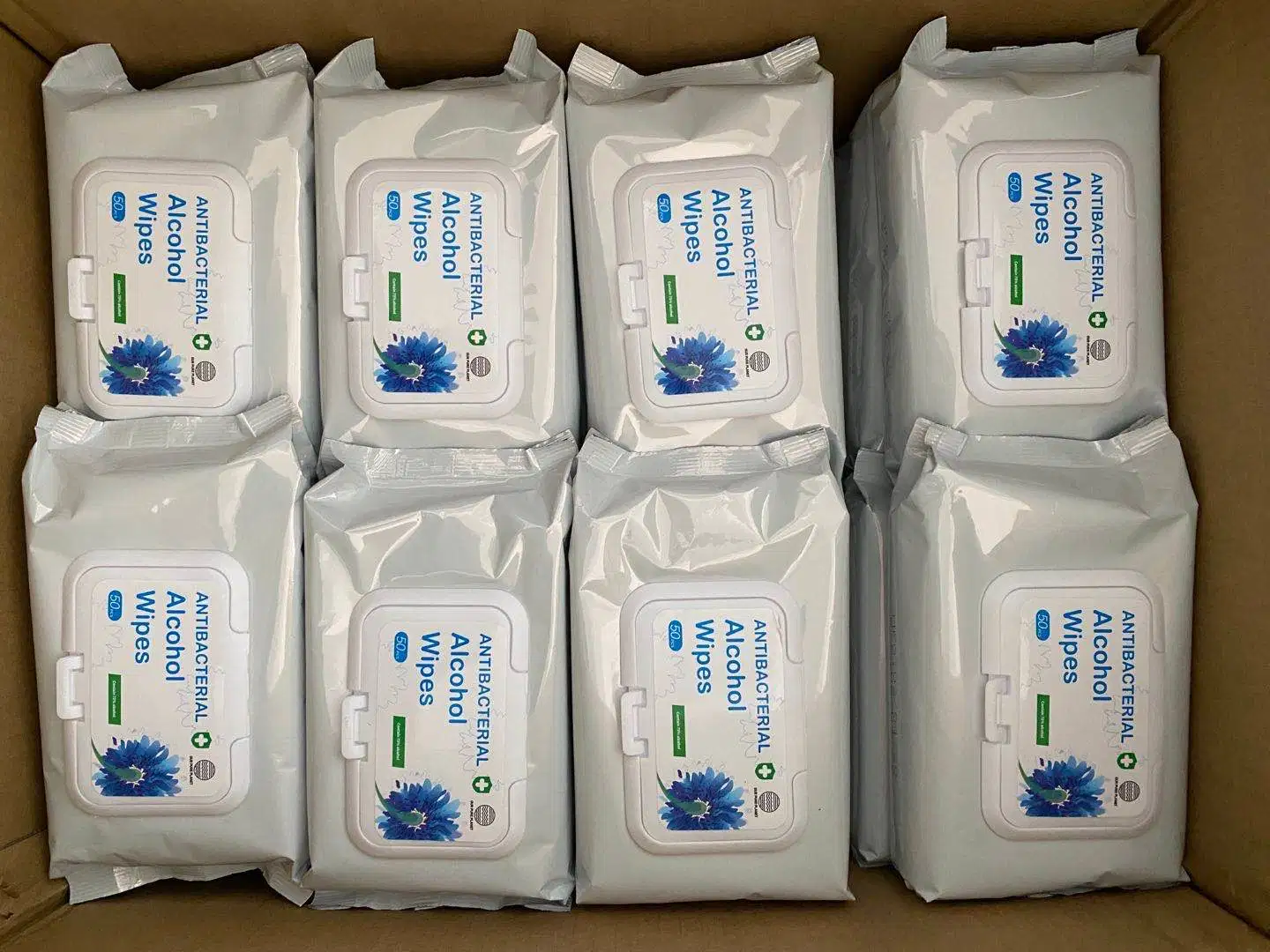 75% Alcohol Wipes Antibacterial Disinfectant Wipes Non-Woven