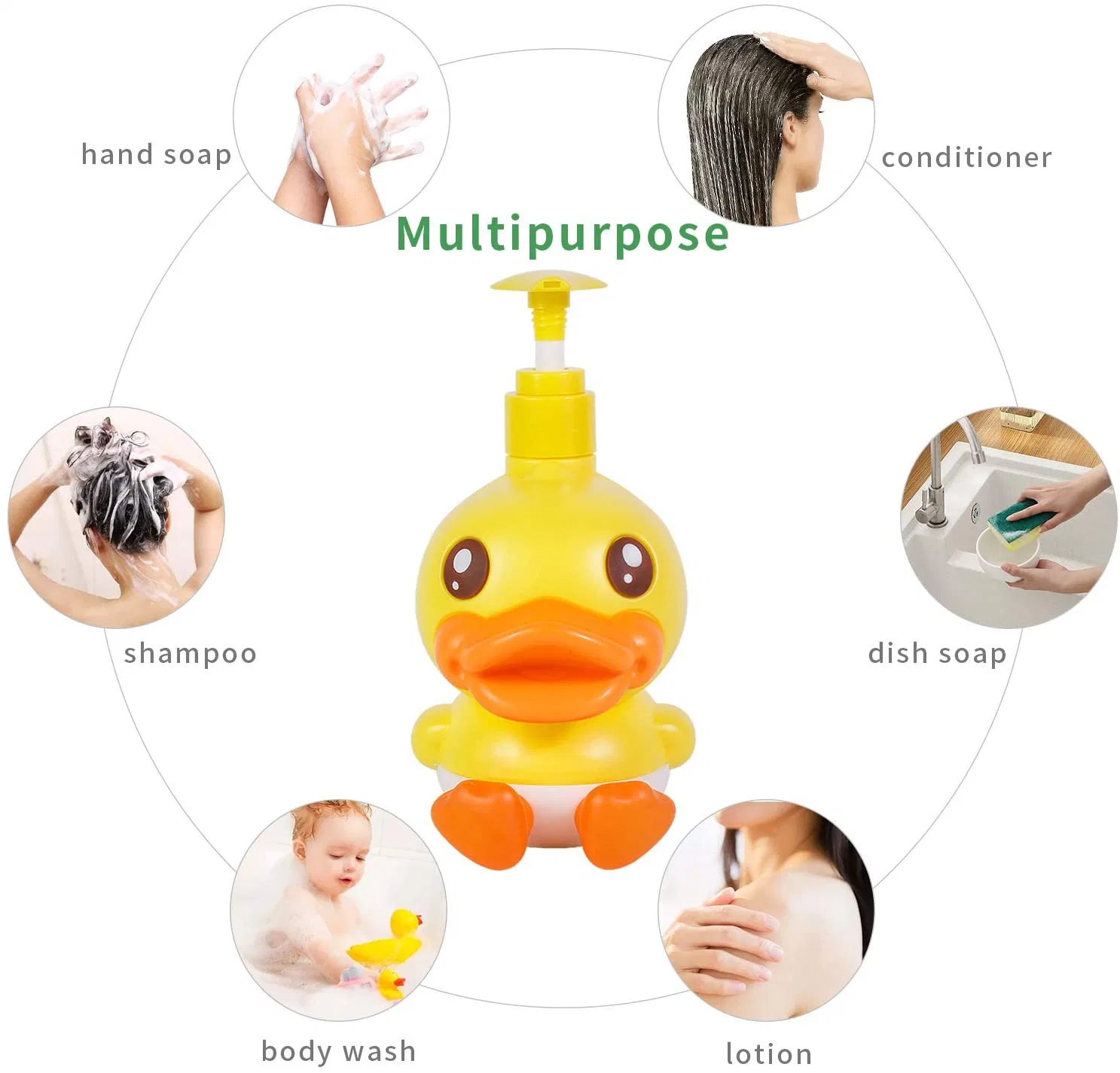 Cute Duck Bottle for Baby Shampoo