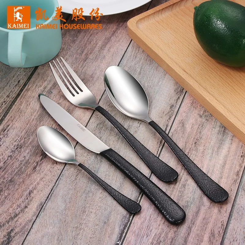 Wholesale/Supplier Gold Plated Cutlery Flatware Stainless Steel Golden Cutlery with Bag