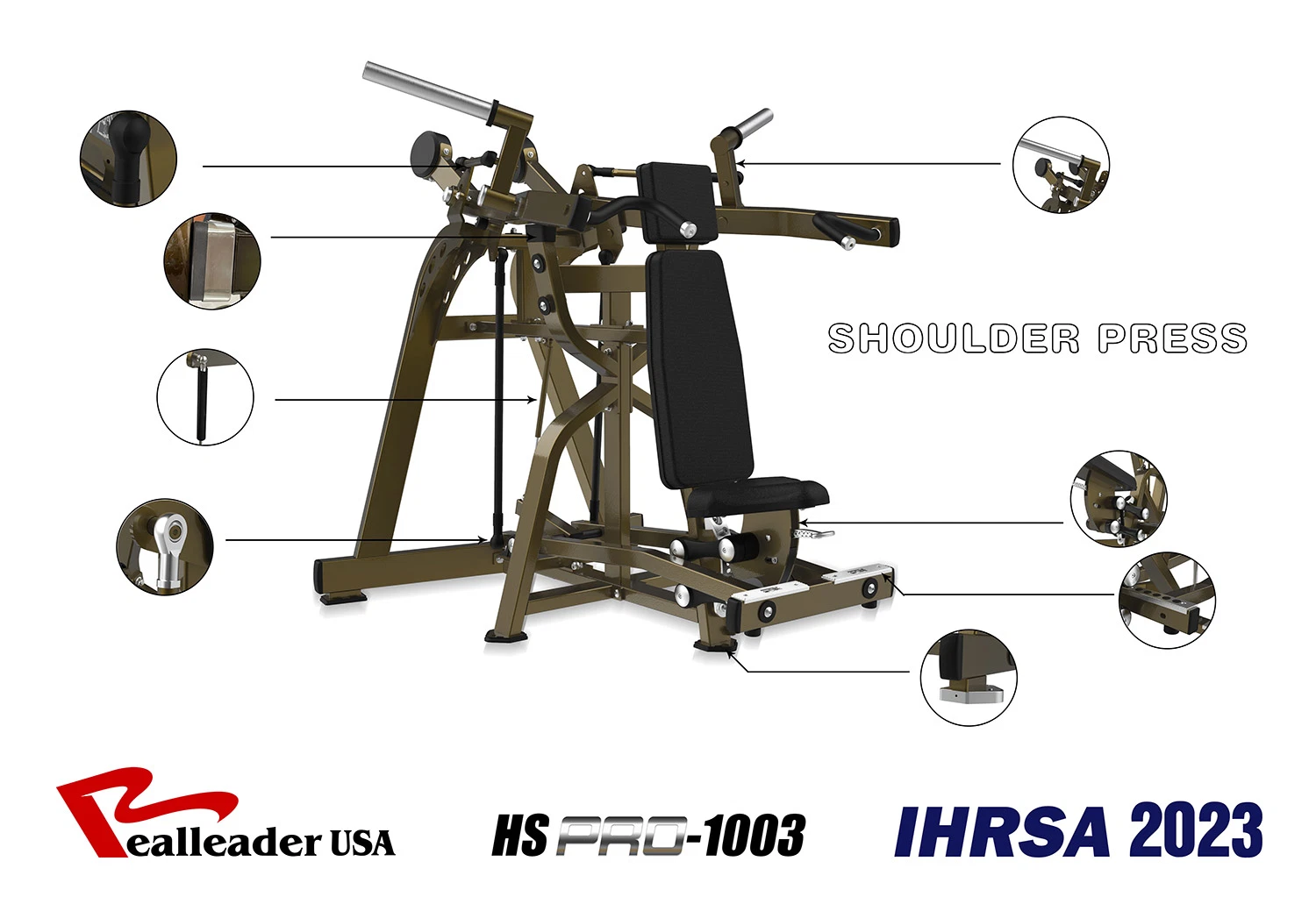 Body Building Gymnasium Commercial Use Gym Equipment Shoulder Press