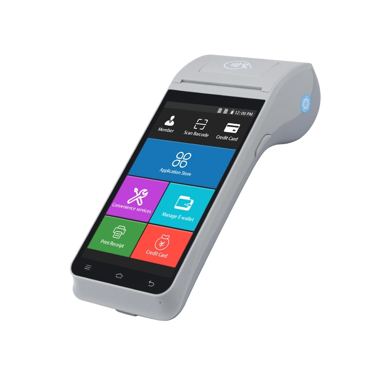 Android Touch Screen Mobile NFC POS Terminal with Thermal Printer