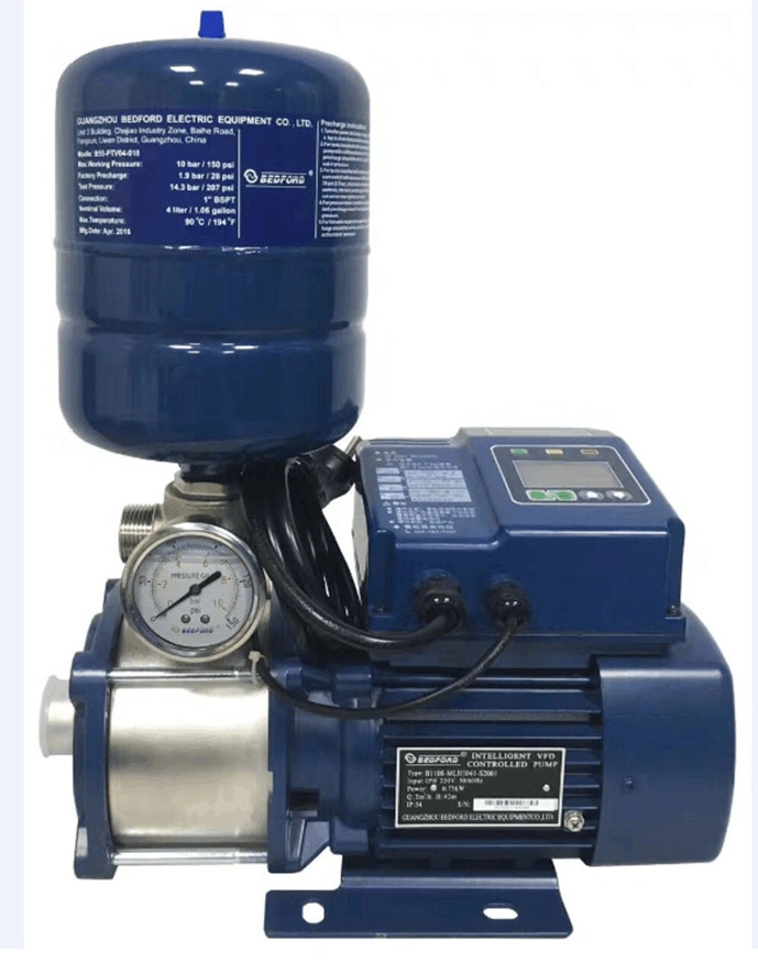 Bedford B1100 Series Pressure Booster Water Pump Equipment with Tank