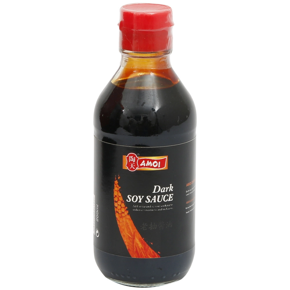 Amoi Brand Dark Soy Sauce with Brr, HACCP, Halal Certificate/Bulk Price/Chinese High Quality Supplier