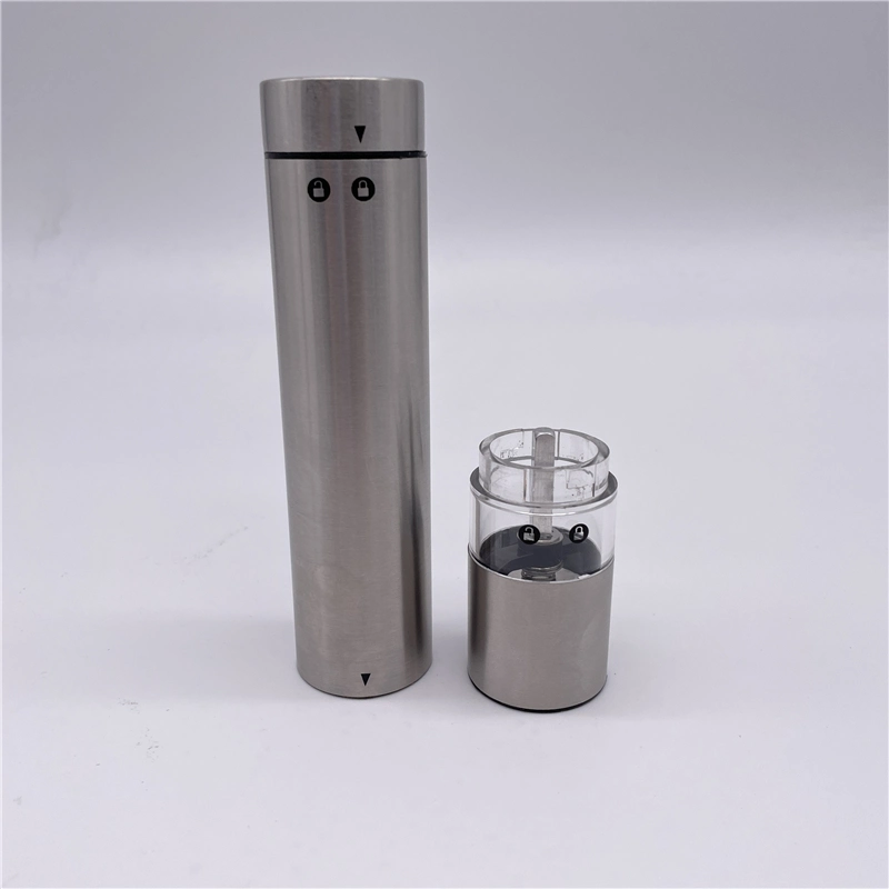 Automatic Electric Thumb Salt and Pepper Grinder Adjustable Portable Spice Grinder Set Salt Mill