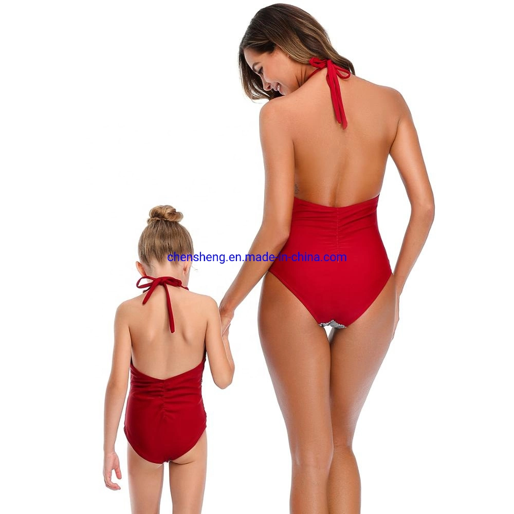 Patch Work Family Matching Swimwear Mother Daughter Matching Swimwear Beachwear