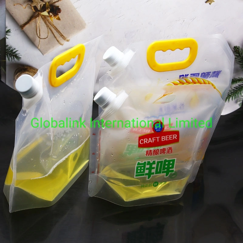 Plastic Drink Bags with Printing Customized