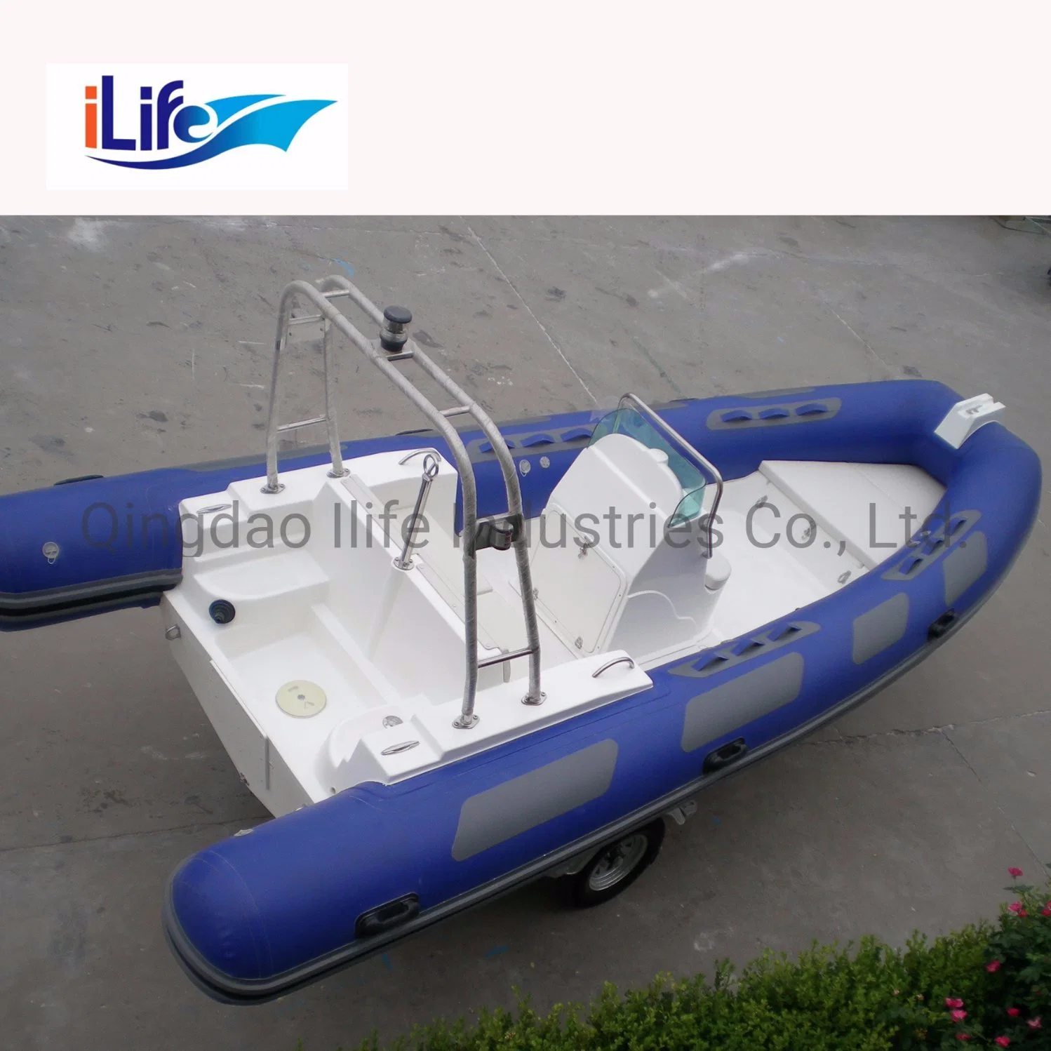 Ilife (CE) 17.7FT 5.4m 10 Persons Rigid Hull Rib Military Inflatable Fishing Boats with Outboard Motor