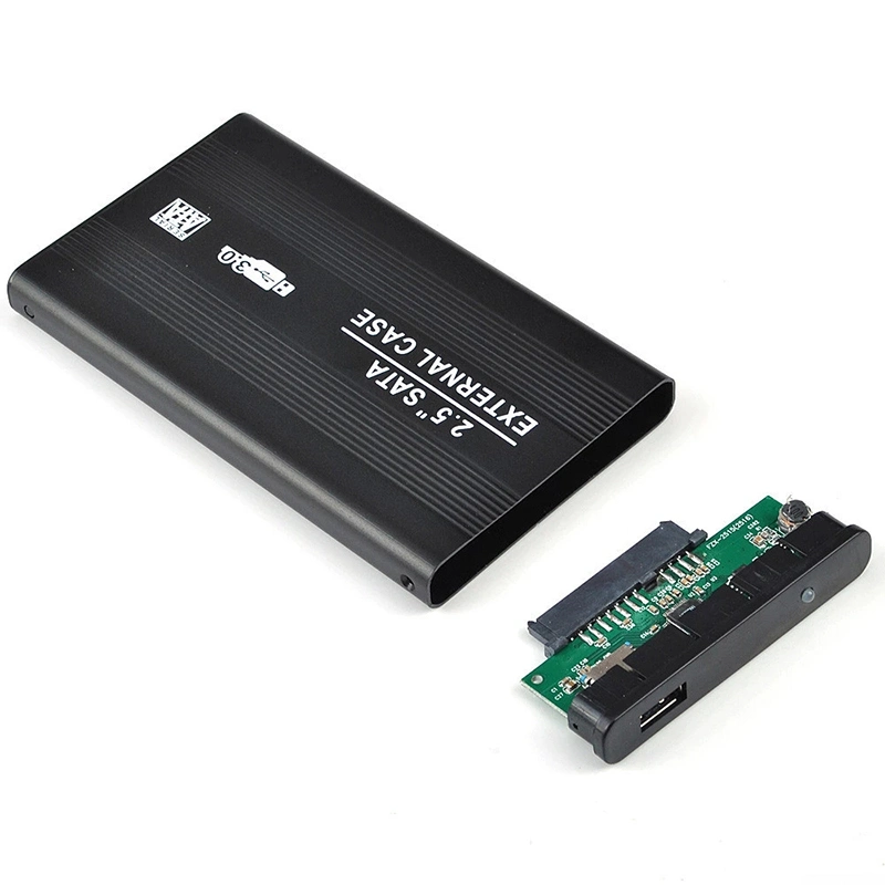 Carcasa de disco duro portátil de USB3,0 pulgadas de 2,5 a SATA HDD/SSD Case 5Gbps Soporte del gabinete de disco duro 6TB