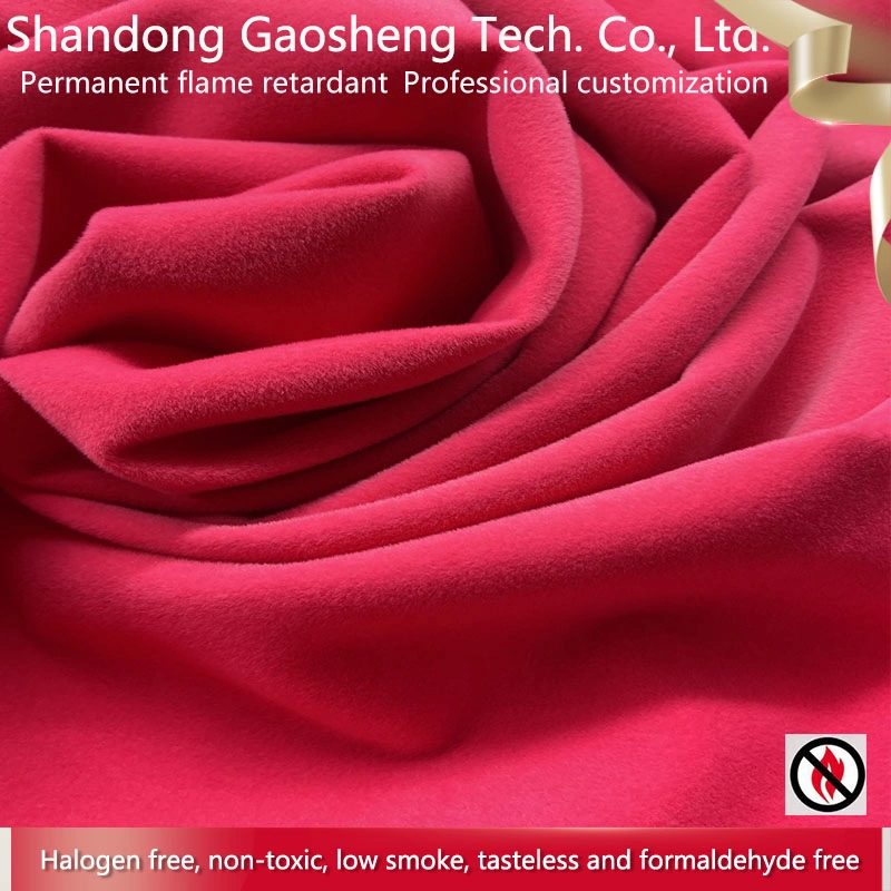 Flame Retardent Custom Rose Red Sofa Pillow Furniture Velvet Fabrics