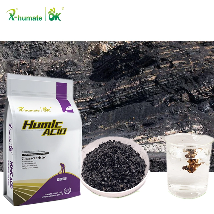 X-Humate Soluble Organic Fertilizer Super Potassium Humate 98% Flake