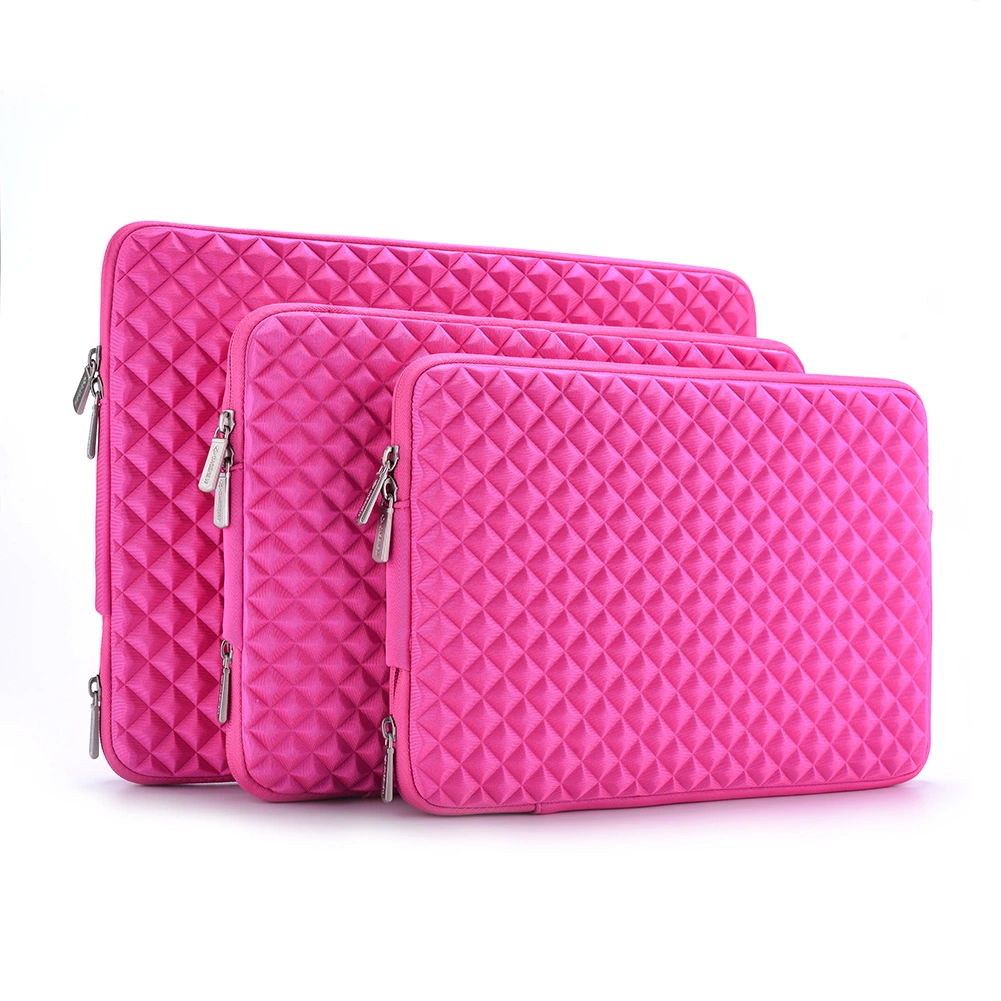 Pink New Diamond Design Shockproof Laptop Sleeve Bag/Tablet Cover