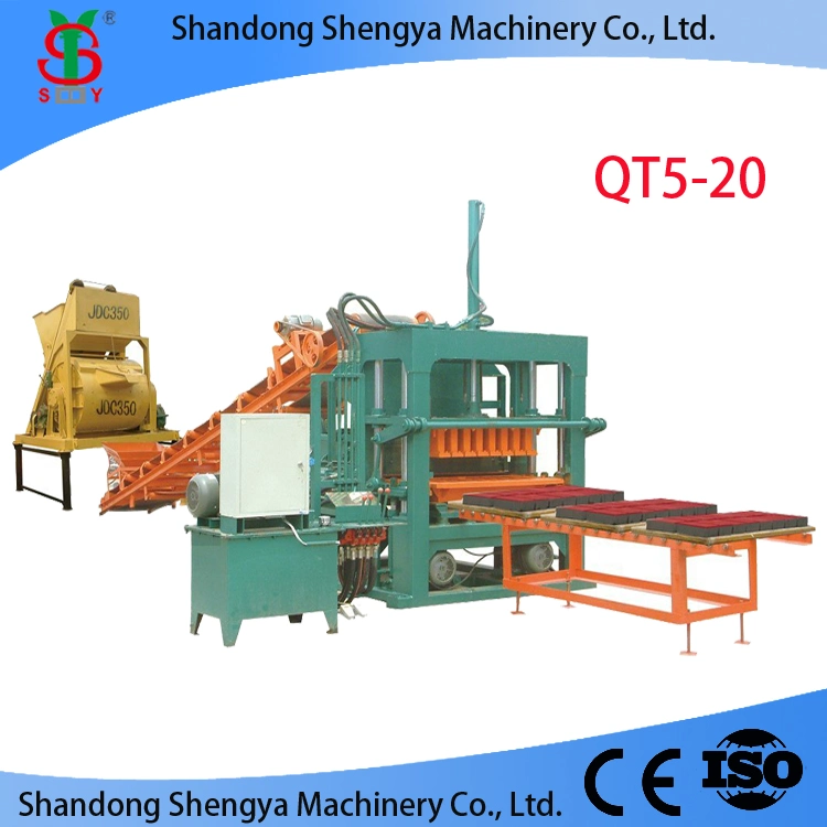 Full Automatic Qt5-20 Concrete Brick Making Machine