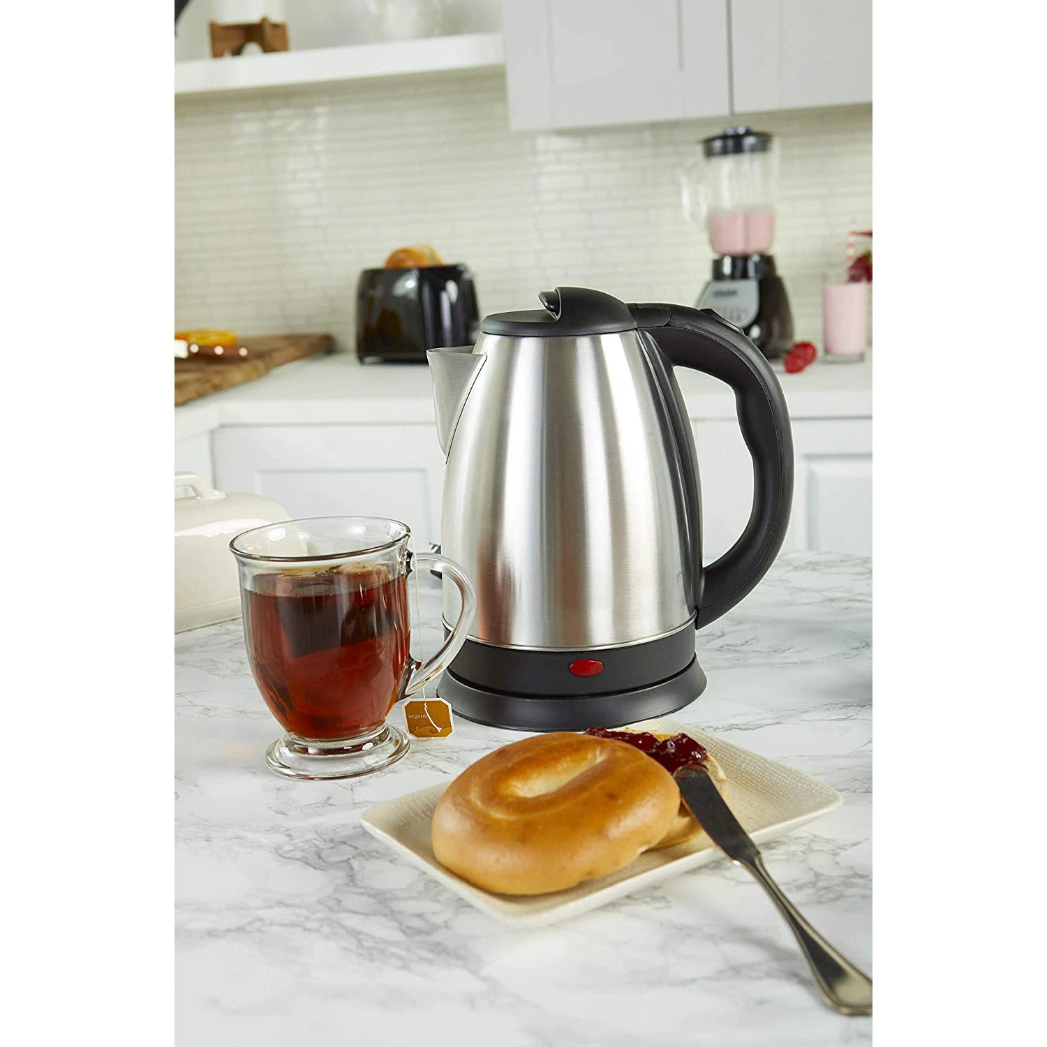 Electric Kettle Hot Water Stainless Steel Coffee Kettle, Auto Shut-off Boil Dry