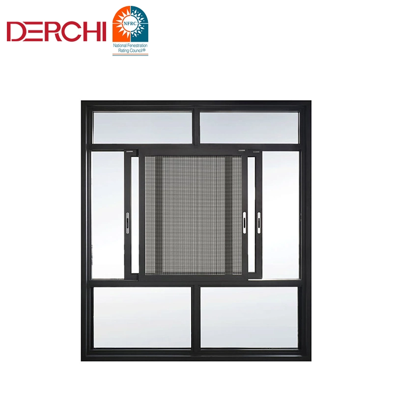 DDerchi Good Quality Aluminium Profile نافذة منزلقة أفقياً نوافذ زجاجية والباب