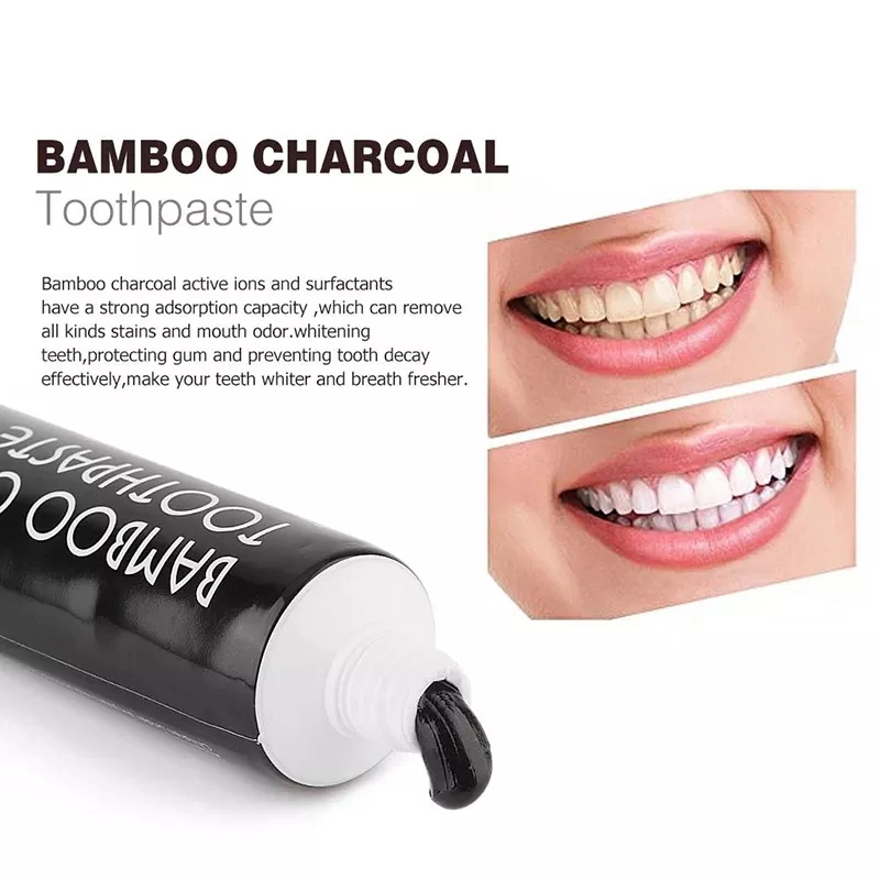 Wholesale/Supplier Fluoride-Free Peppermint Mint Flavor Natural Coconut Oil Whitening Activated Charcoal Toothpaste