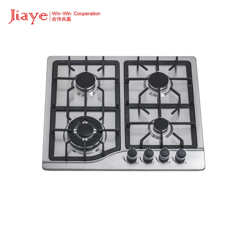 Jiaye Hot Sale construit en 4 brûleurs cuisinière à gaz avec dispositif de flamme