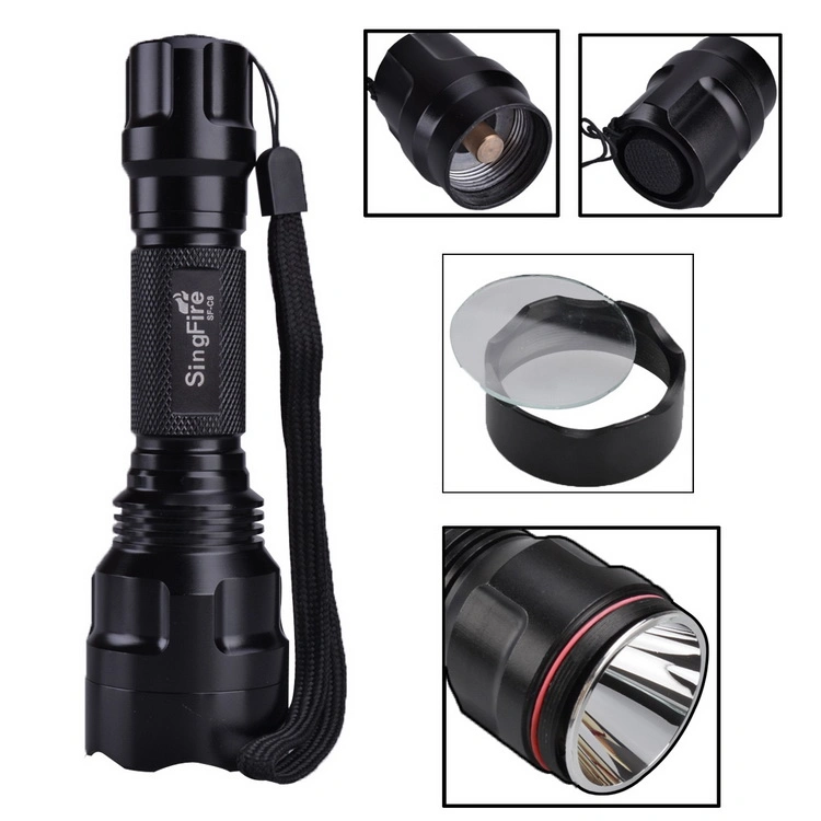 Green LED Aluminum Light Home Outdoor Camping Hunting Tactical Flashlight