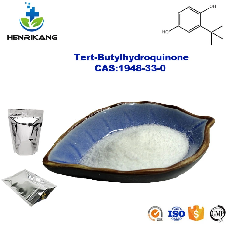 Polvo de grado industrial Tert-Butylhydroquinone CAS 1948-33-0 TBHQ antioxidante utilizado para