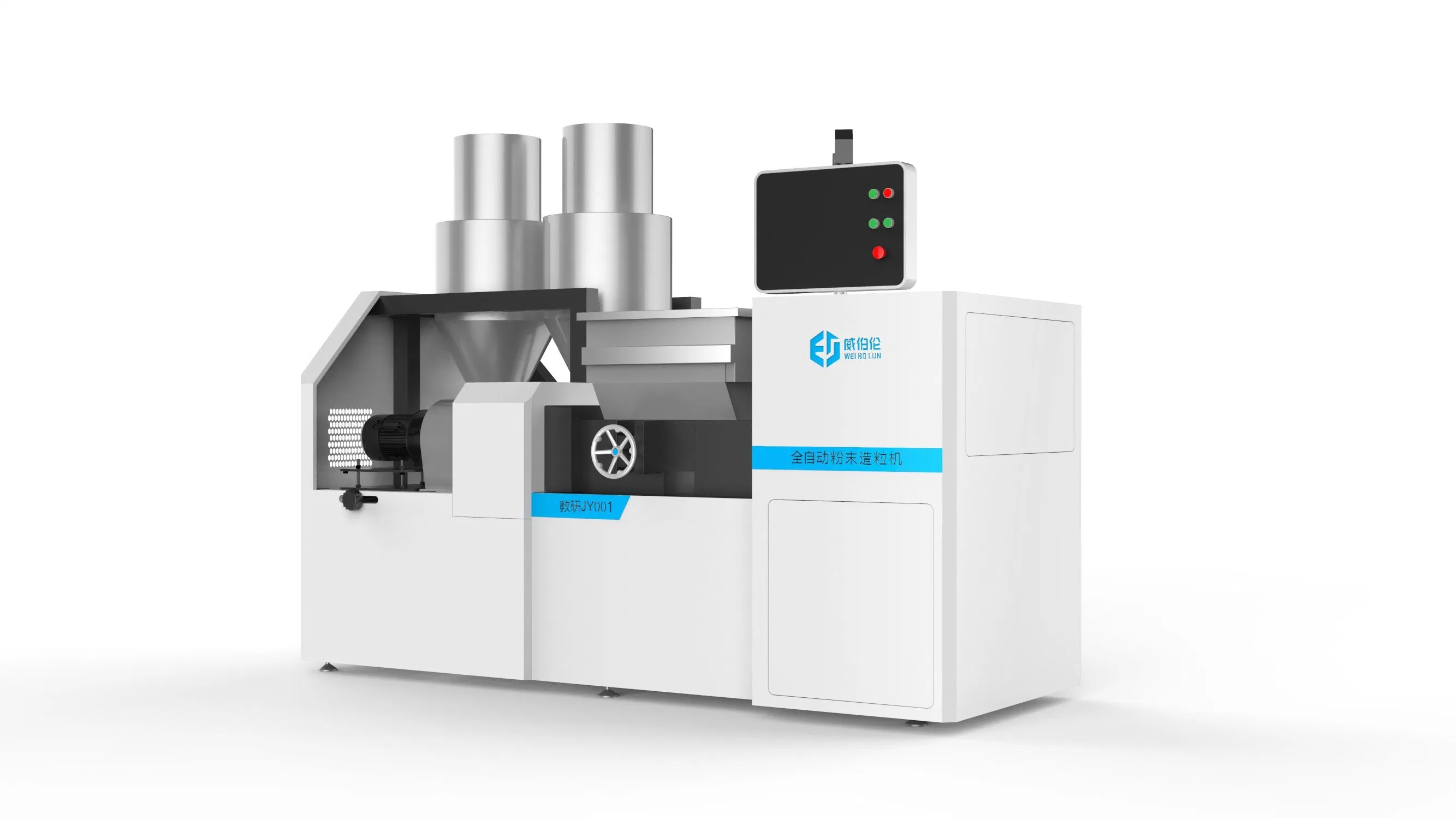 Configuración del Laboratorio de automática máquina de extrusión de plástico durable Granulator doble tornillo