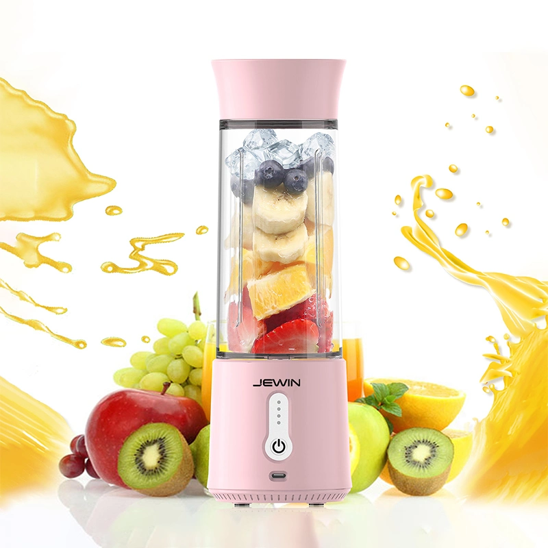 Jewin Type-C Portable Electric Juicer Cup 500 مل خلاط فواكه مع للإشارة إلى الضوء