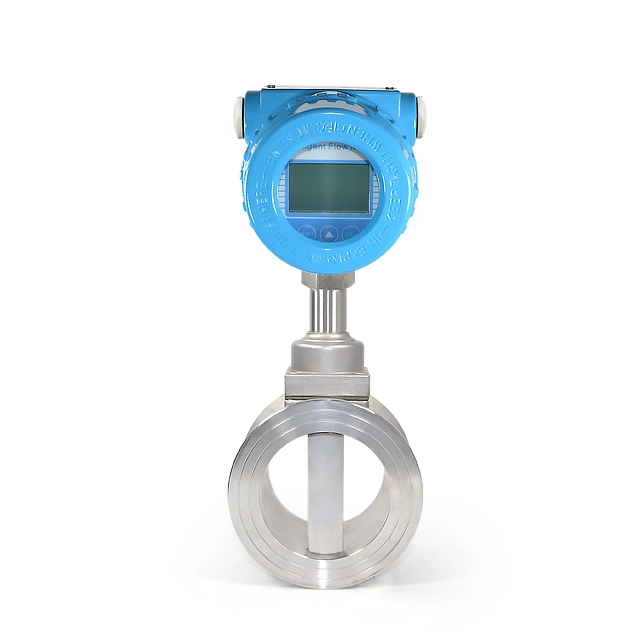 LCD Display Flow Sensor Level Sensor DN15-DN1000 Industrial Liquid Water Fuel Flowmeter Boile Steam Gas Vortex Flow Meter Manufacturer