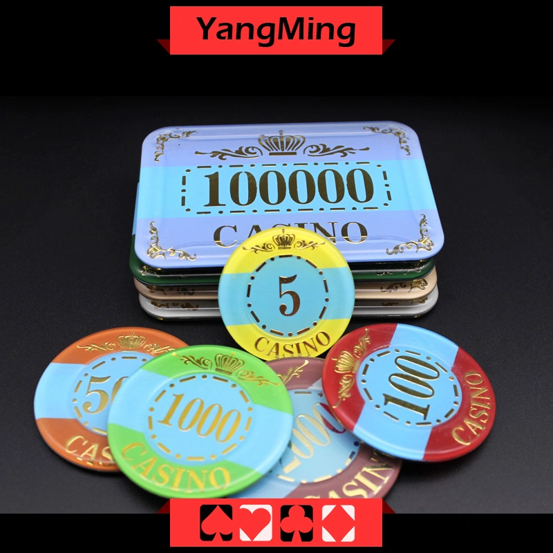 Crown Bronzing Poker Chip with UV Light (YM-CP003-4)