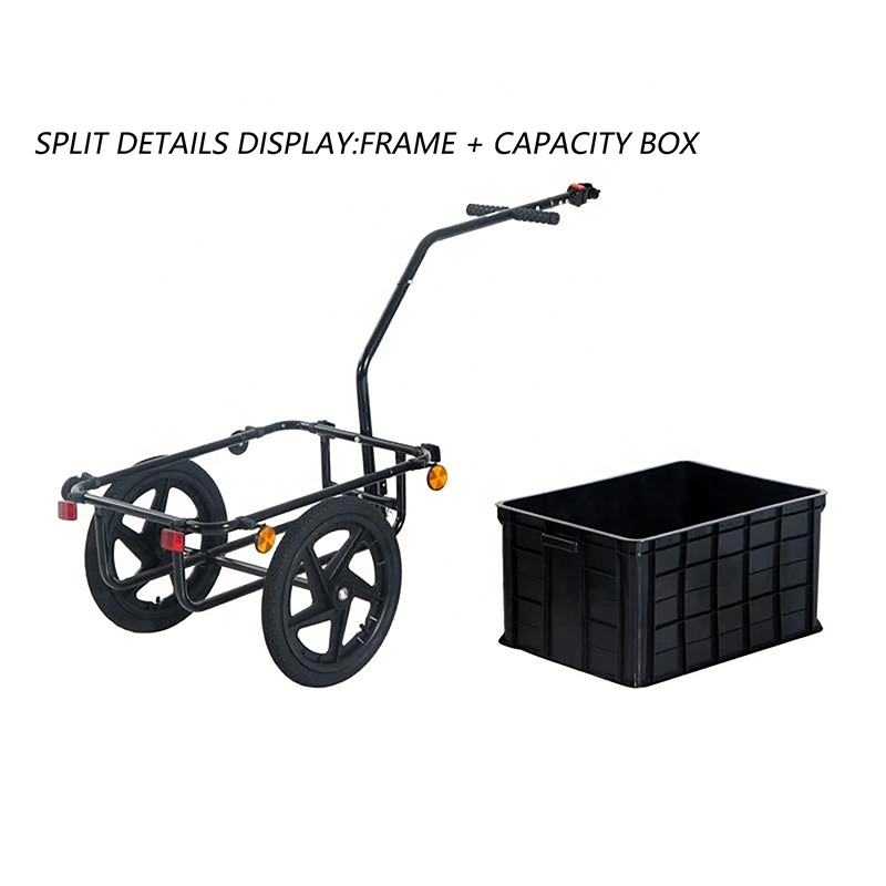 Hot Sale Folding Pet Bike Cargo Trailer Storage Cart Carrier