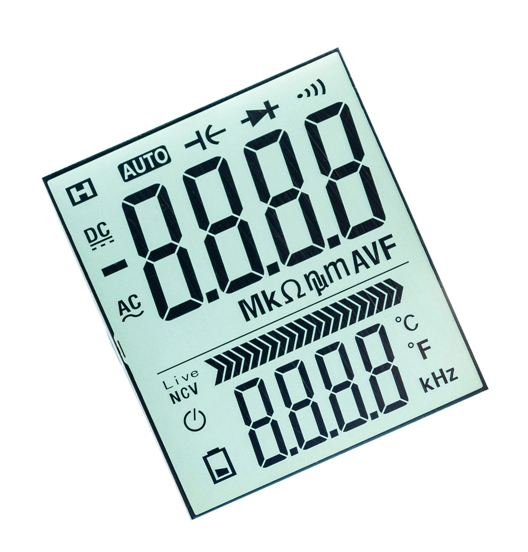 Custom Meter LCD Screen Tn Htn 7 Segment Monochrome LCD Panel LCD Display for Meter Display /Multimeter Display in China Display Factory