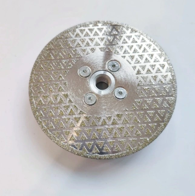 4.5" 5" Single Side Star Electroplated Diamond Stone Grinding Wheel 5/8-11 M14 Diamond Coated Cutting Disc Blade for Granite Marble