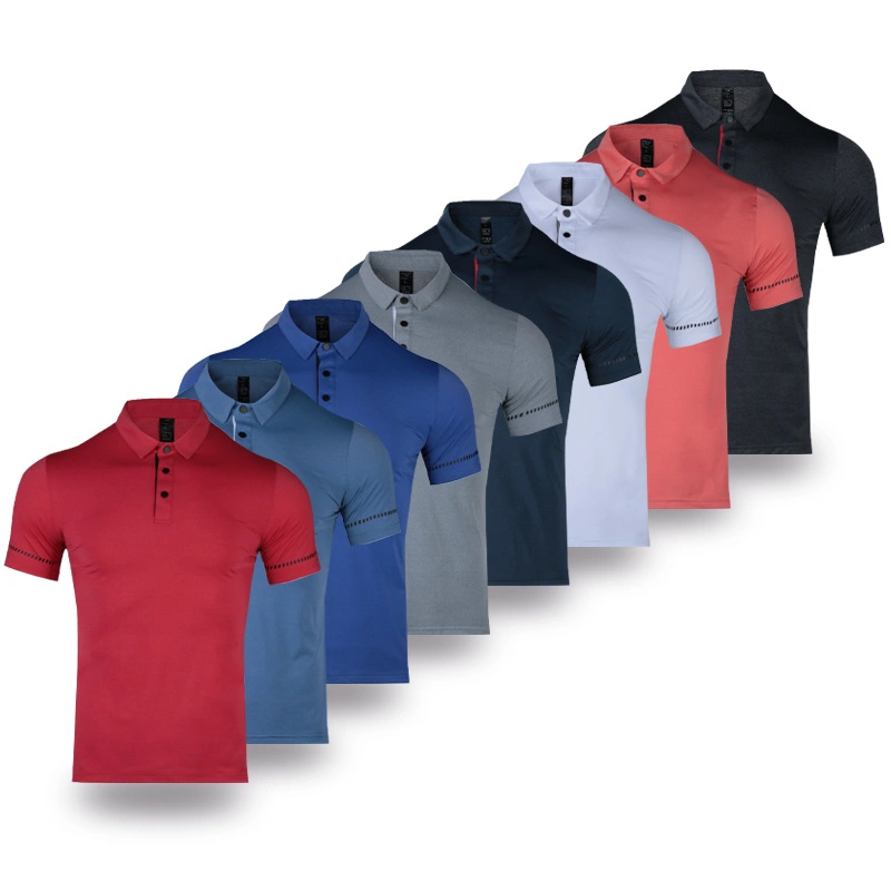 Golf T Shirt Men Casual Gym Wear Blank T Shirt Custom Logo Golf Clothing Men Sport Polo Shirt