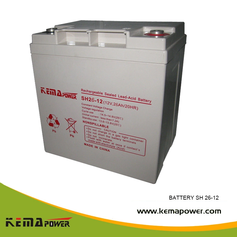 Sh 55ah 12VDC Rechargeable Free Maintenance Lead Acid Battery with Ce