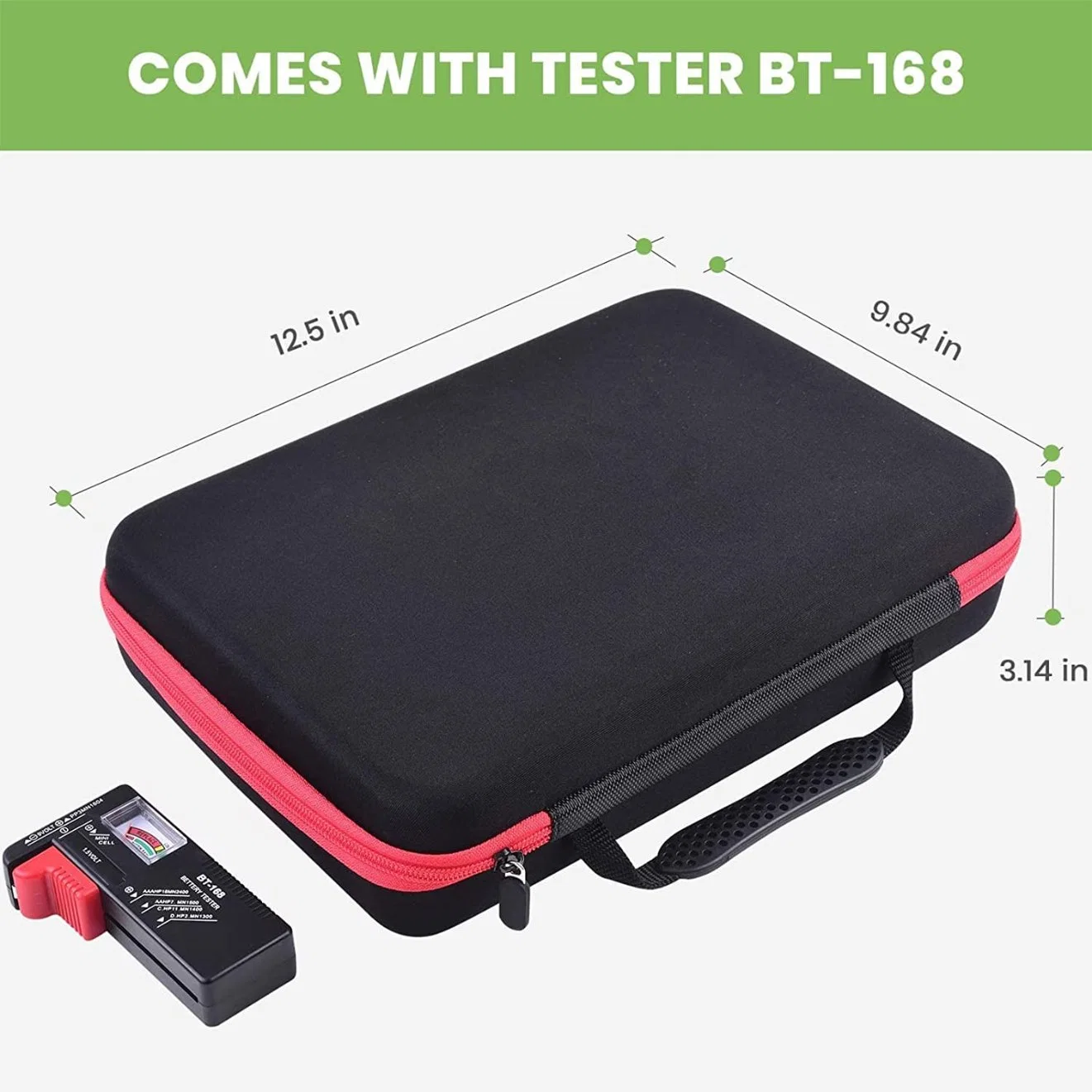 Compartiment de rangement pour batterie housse de transport sac support rigide EVA Boîtier antidéflagrant pour batterie