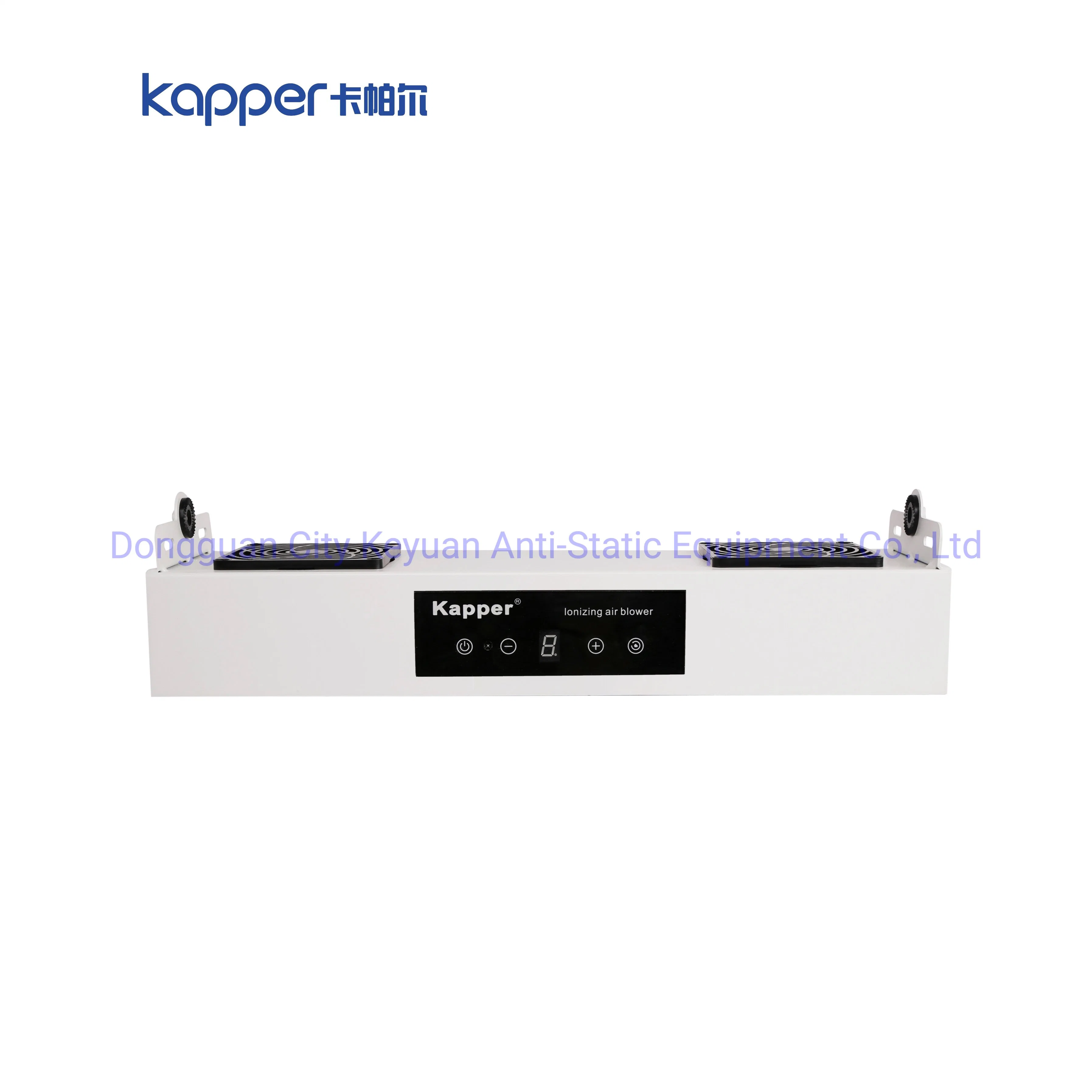 Kapper Clean Room LED Display Anti Static Overhead 2-Fans Ionzing Blower Static Discharge