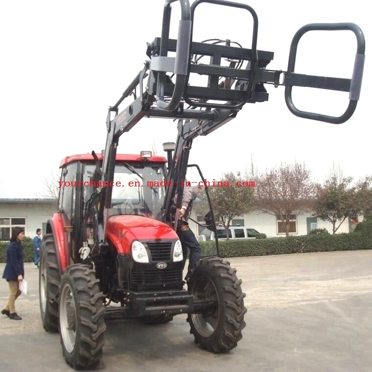 Herramienta de apropiación de la venta caliente Australia cargadora frontal Tractor con pala de paca paca de heno de ronda para agarrar