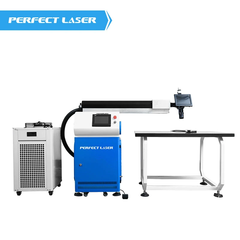 Machine de soudage laser YAG à double chemin en acier inoxydable/fer/aluminium Perfect Laser-500W