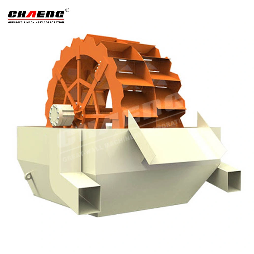 High Efficiency Wheel Bucket Sand Washer for River Sand Washing