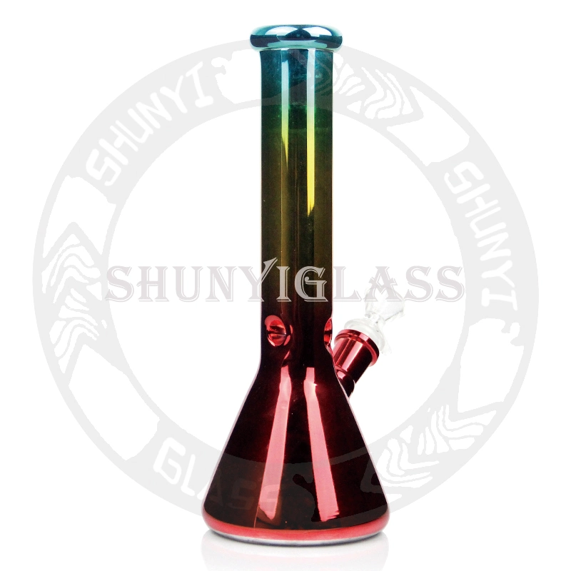 Color mixto Sandblasted Tubo de vidrio de la base de vaso de precipitados de fumar pipa de agua DAB Rig narguile Shisha mayorista