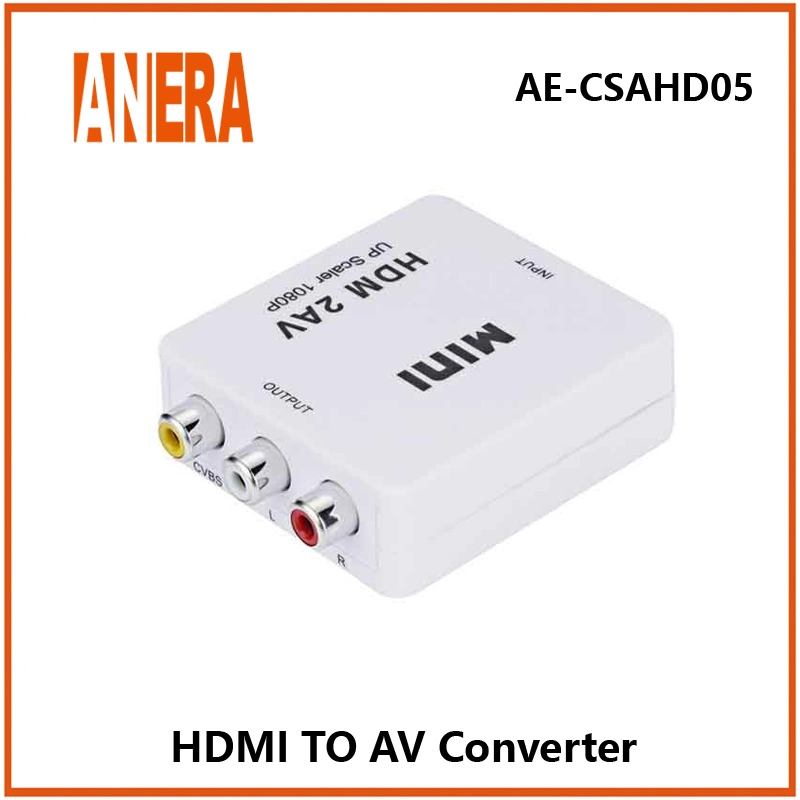 1080P Mini CVBS compuesto RCA AV Adaptador de audio vídeo HDTV