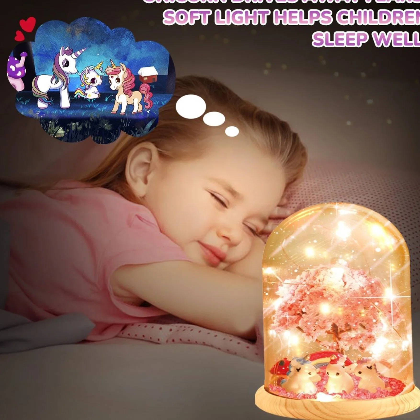 Arts and Crafts Nightlight Project Novelty for Girl Age 4 to 9 Year Old Unicorns Gifts