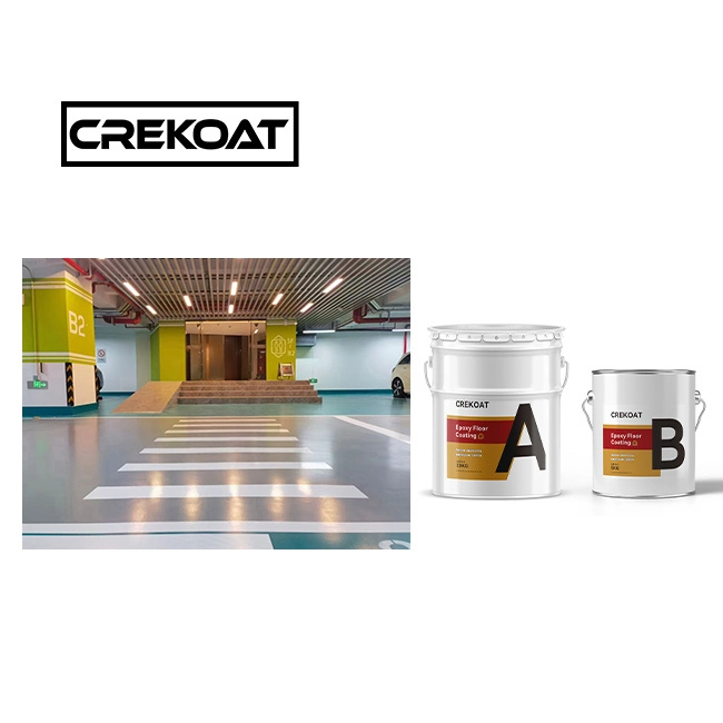 Resina epóxi colorida Textured Grip Industrial Anti-Slip Floor Epoxy Tinta para camadas de aplicação em rolo