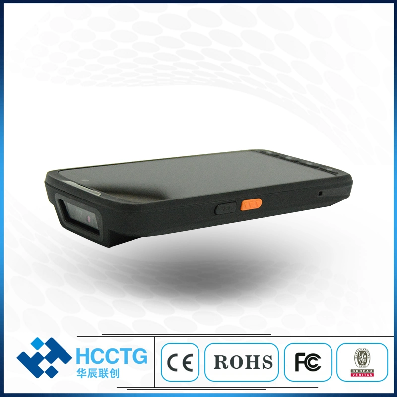 IP65 Android 11 5 pulgadas Industrial resistente PDA asistencia Lector de tarjetas NFC y escáner de códigos de barras 1d 2D (HT50C)