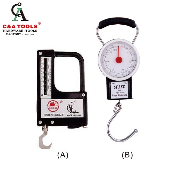 Multi-Purpose Mechanical Hanging Fishing Scales with Tape Measure