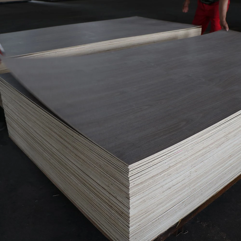 4mm 17mm Black Walnut Veneer Decorative Fancy Furniture Plywood Board with High quality/High cost performance 